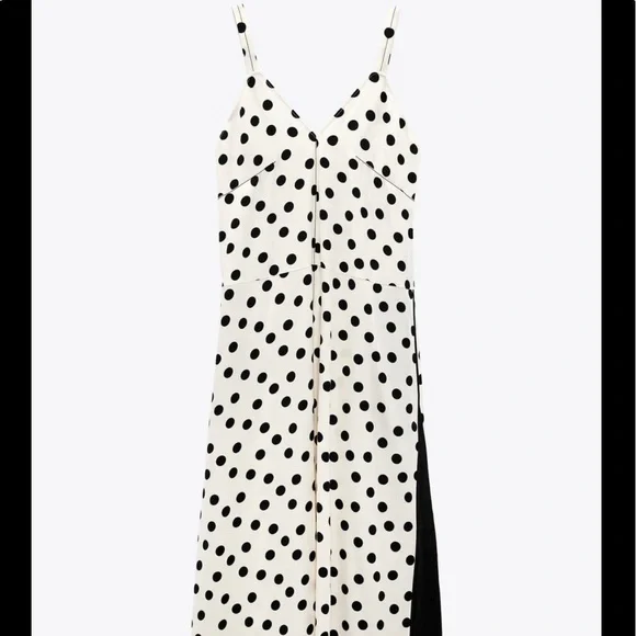 Midi Dress Zara Limited Edition Polka Dot Dress ZARA Polka Dot